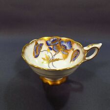 Royal Stafford 80580 Blue Floral Heavily Gilded Tea Cup (No Saucer)