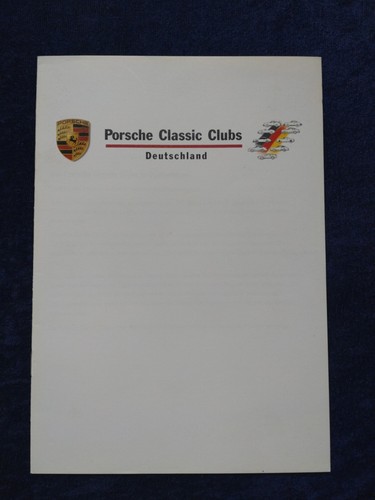 Porsche classic club brochure - porsche,
