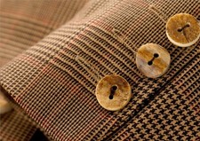 Real Natural Horn Button 15mm