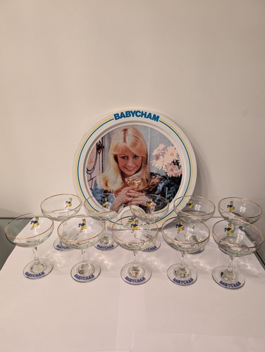 Vintage babycham glass and pub - babycham,