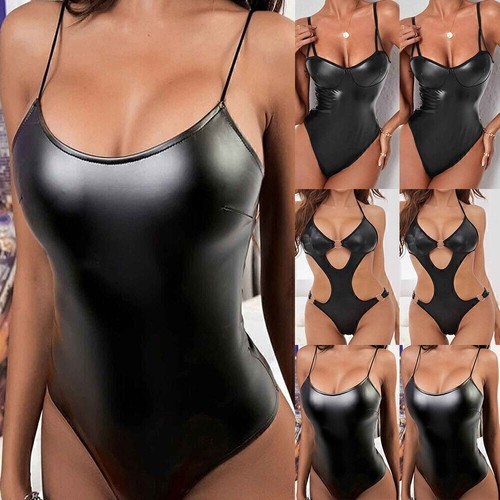Womens sexy wet look - womens,