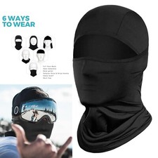 Balaclava Full Face Mask Men Women Cycling Ski Winter Warm Neck Black Motorbike 
