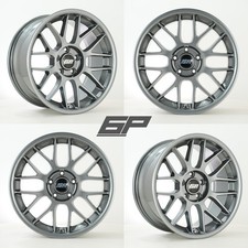 4 x 18" x 8.5"  6P DTM 5x120 alloy wheels fit E36 E46 E92 E90 Gumetal