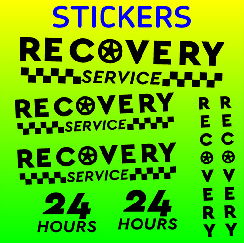 Recovery truck stickers - truck,