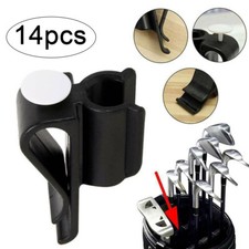 14X Golf Bag Clip Putter Clamp Holder Putting Club Ball Marker Organizer Durable