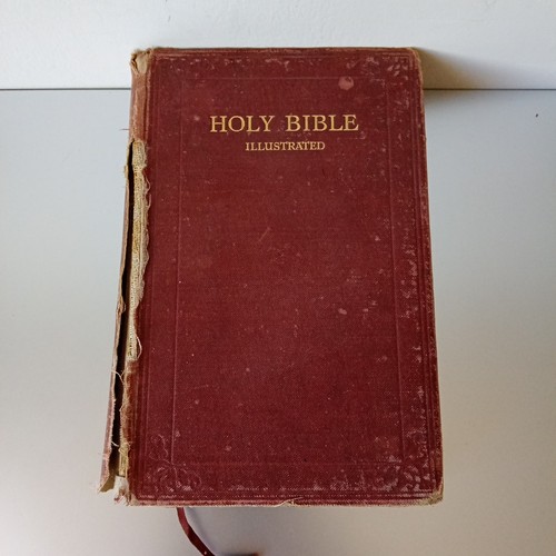 Antique holy bible - holy, illustrated
