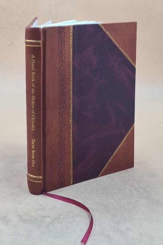 Hand book the orders of - hand-book,