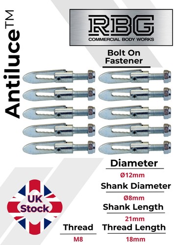 10x antiluce fastener x - m8,