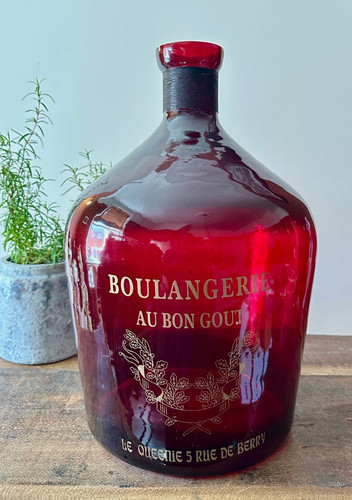 Large vintage french ruby red - large,