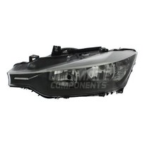 BMW 3 Series F30 Headlight Saloon 2011-2015 Black Inner Headlamp Passenger Side