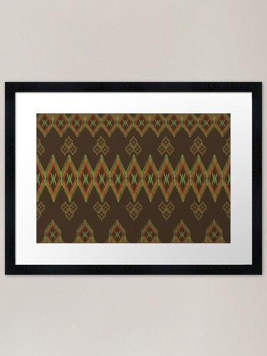 Seamless ikat pattern concept - seamless,