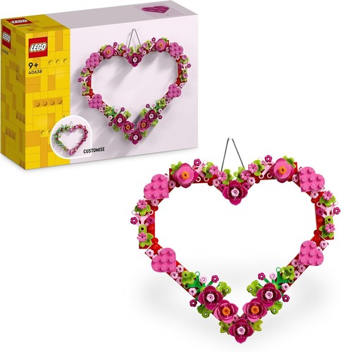 Lego heart ornament - lego,