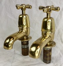 LARGE BRASS SINK / BATH TAPS