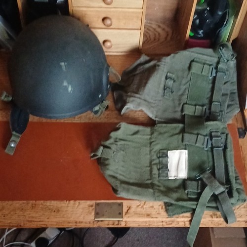 Military surplus helmet - helmet, w/