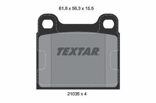 Rear brake pad set - brake,
