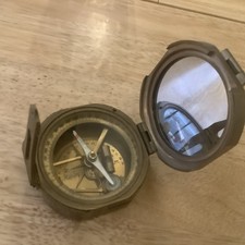 ANTIQUE BEARING COMPASS, solid