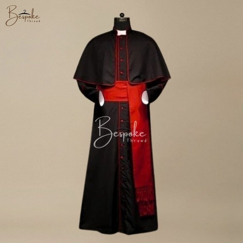 Black roman catholic - black, cassock