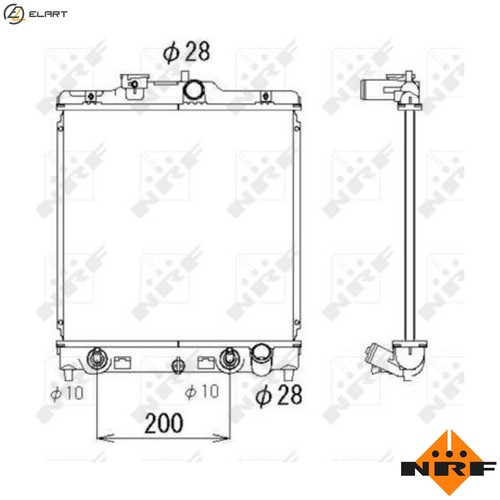 Radiator engine cooling 536355 - radiator,