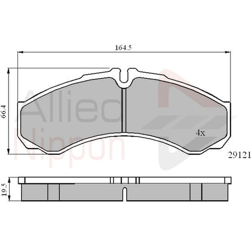 Brake pads set for iveco - brake,