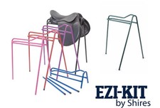 COLLAPSIBLE SADDLE STAND Shires Detachable Legs Plastic Coated Steel Dark Green