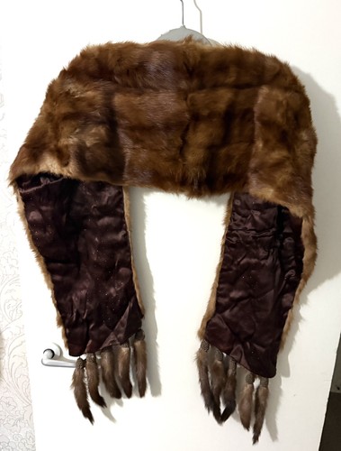 Vintage mink fur stole - mink, collar