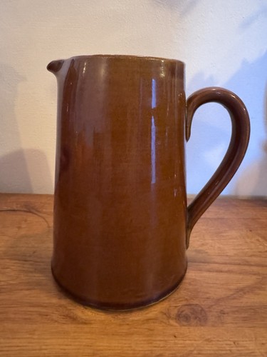 Denby pottery brown jug - brown,