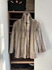 Vintage real Mink Fur Coat – Genuine Soft Mink, Size S, Elegant Winter Jacket