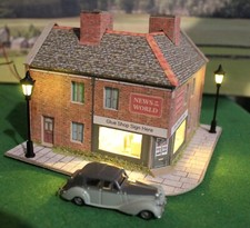 00 Gauge Corner Terraced shop