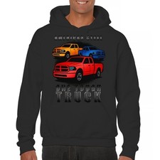 American Steel Tough Truck Unisex Hoodie Offroad Pickup 4x4 USA Rugged