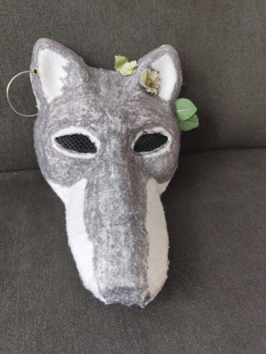 Therian grey wolf handmade - grey,
