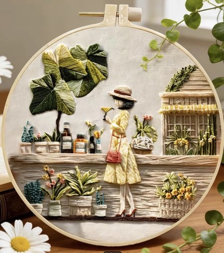 Embroidery kit cocktail hour - kit,