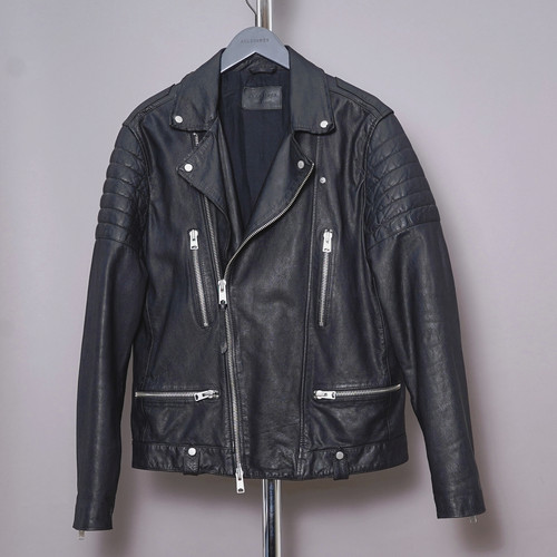 All saints leather jacket mens - leather,