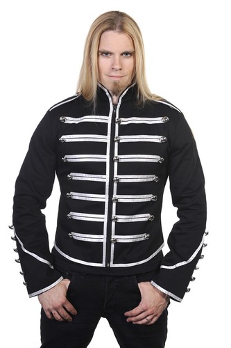 Silver military drummer - silver,