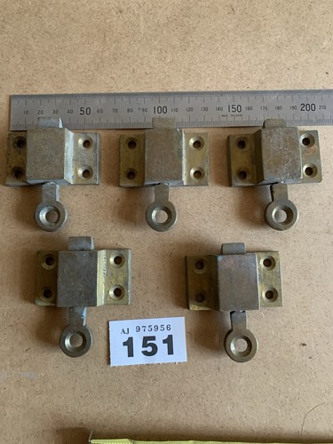 Antique brass latch - brass, door