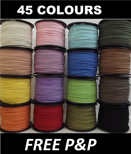 Faux suede cord string - faux, thong