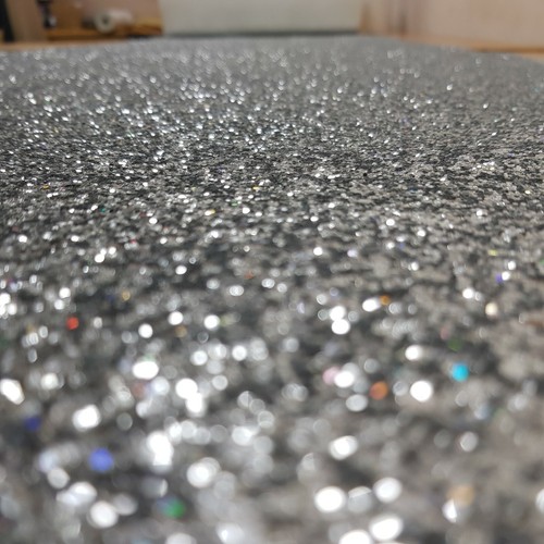 Silver crystal hologram - silver,