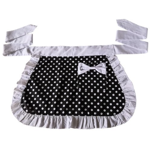 Lady ruffle polka dots bow - ruffle,