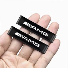 2x AMG Logo 3D Gel Domed Epoxy