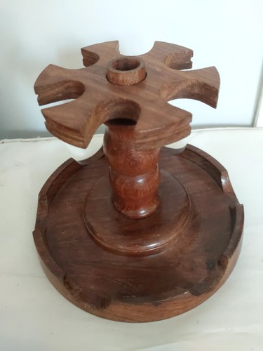 Vtg hand turned - turned, wooden