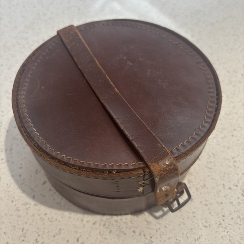 Vintage round leather collar - vintage,