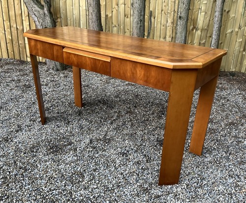 Modern walnut effect console - modern,