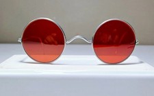1920-30's Round Sunglasses Made in USA anatomical bridge Lennon Eyewear 