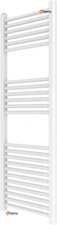 ERCOS Bathroom Towel Rail - Modern Opera Steel Radiator - 450X1200 9010 White