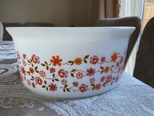 vintage arcopal orange flower