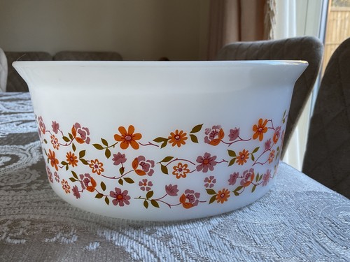 Vintage arcopal orange - arcopal, flower