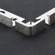 ESC Aluminium External Corner Pieces 8mm 10mm 12mm  Machined Tile Trim Corners f