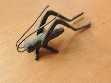 Vintage Solid Brass Grasshopper Cricket Figurine 4 inches Long - Made in India