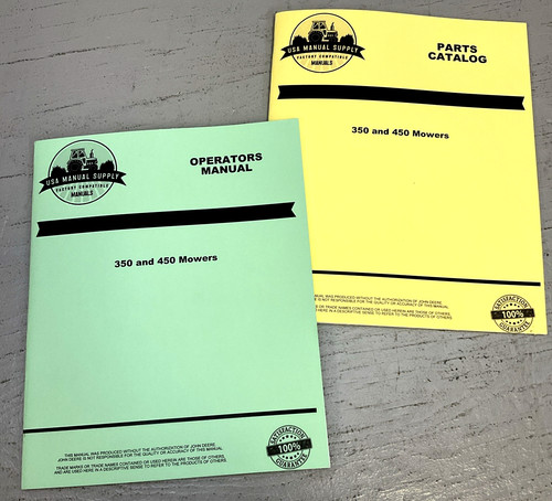 Operators manual parts catalog - manual,