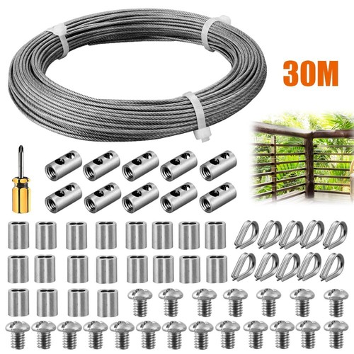 Garden fence wire rope - wire, kit