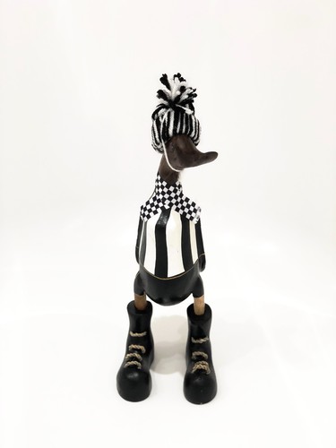 Wooden football duck - wooden,